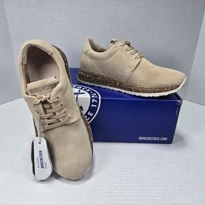 Birkenstock Wrigley Sand Tan Suede Sneakers Shoes Size EU 36 Regular US W6 M4